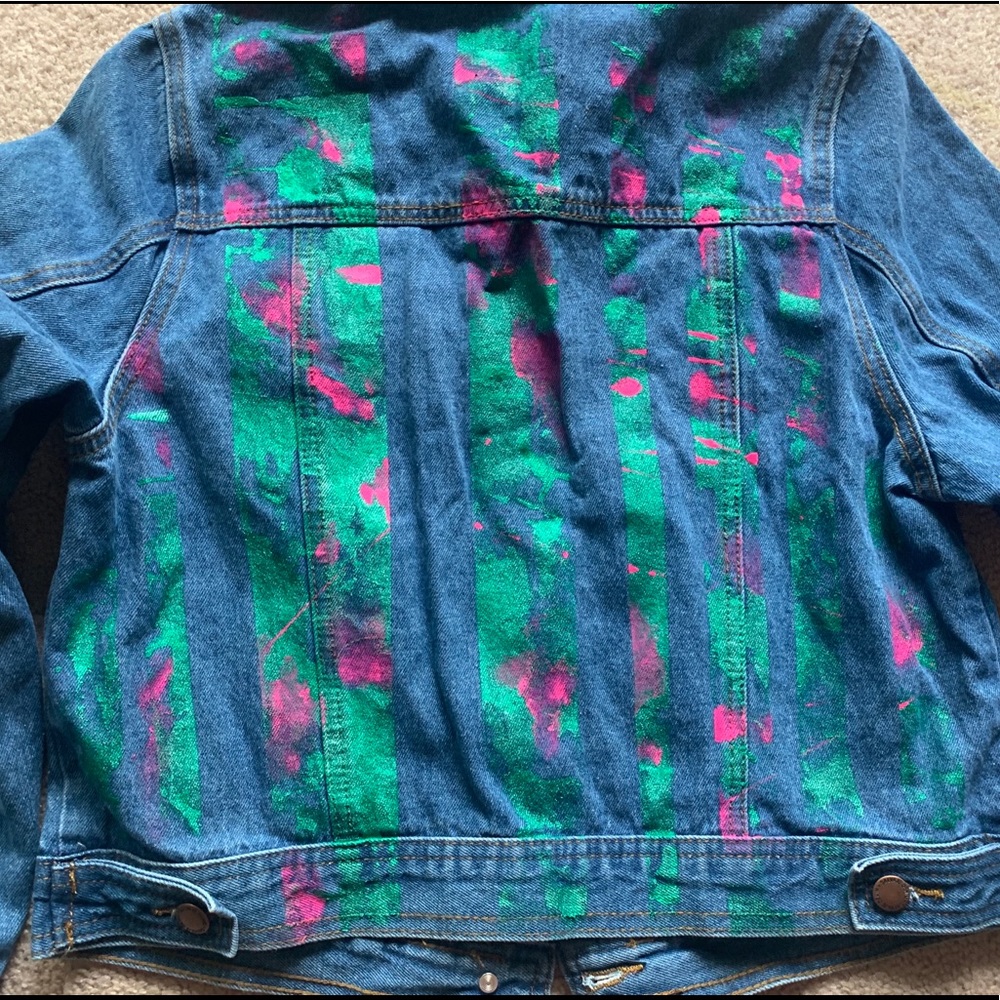Hand Painted Jeans Jacket 🎨